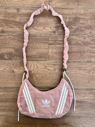 リメイク 2WAY ショルダーメレンゲバッグ【サイズ調節可】【ピンク系】#77