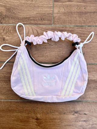 リメイク 2WAY ショルダーメレンゲバッグ【サイズ調節可】【ピンク系】#77