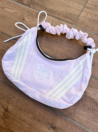 リメイク 2WAY ショルダーメレンゲバッグ【サイズ調節可】【ピンク系】#77