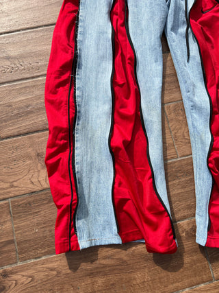 REMAKE ZIPPER DENIM PANTS