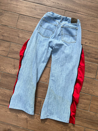 REMAKE ZIPPER DENIM PANTS