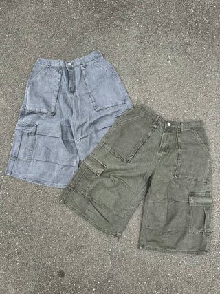 OVERDYED CARGO WIDE SHORTS
