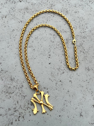 NEWVINTAGE LOGO NECKLACE(60cm)