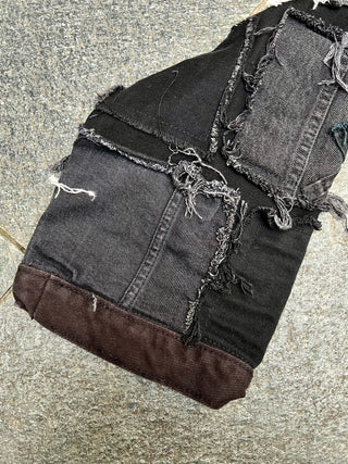 リメイク パッチワーク デニム ジャケット【一点モノ】