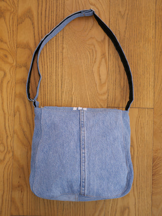 REMAKE FLAP DENIM SHOULDER BAG #3