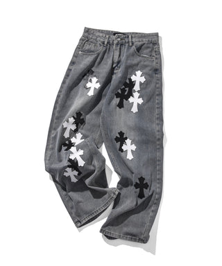 NV CROSS DENIM PANTS