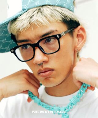 NEWVINTAGE CROSS ICON SUNGLASSES